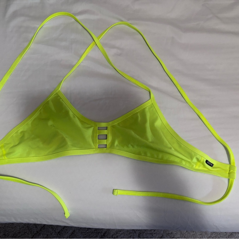Jolyn Neon Yellow Bikini Top tomcat